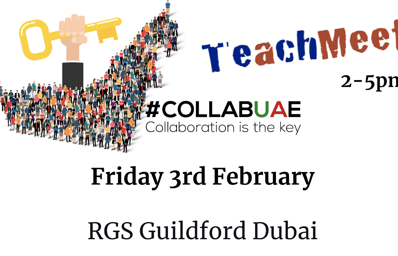 Original CollabUAE image from 3/2 @ RGS Guildford Dubai event archive
